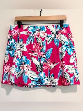 Tommy Bahama Tropical Floral Golf Tennis Skirt Skort